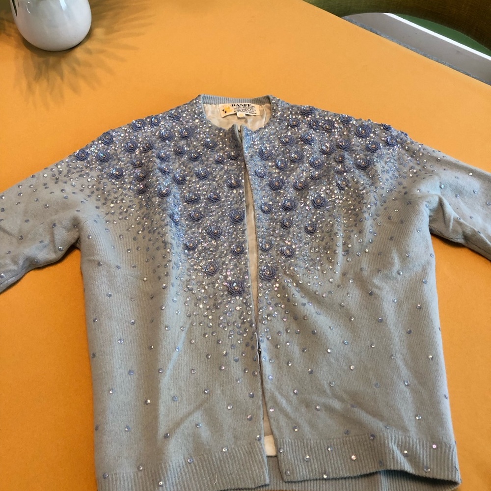 Vintage Baby Blue Cardigan